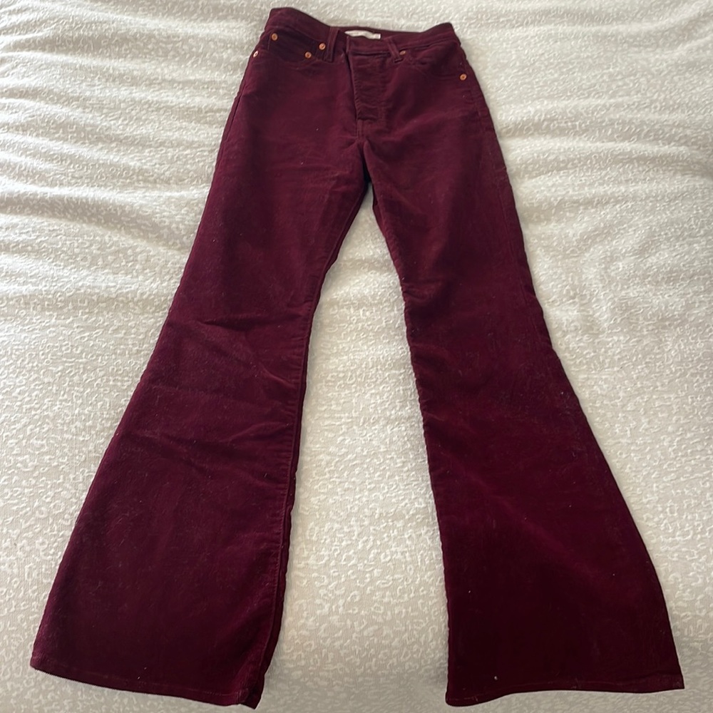 Levis ribcage flare corduroy jeans